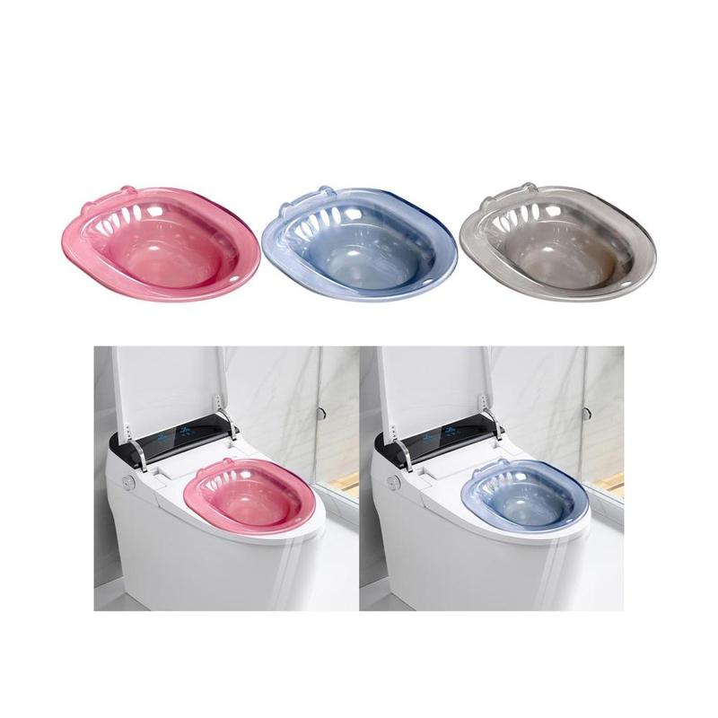 Nhà vệ sinh phụ nữ tắm Sitz, Người cao tuổi, Bồn tắm hông, 15x14x4,7inch, Đa chức năng, Chống chịu nhiệt độ cao, Thoải mái để làm sạch hàng ngày 2