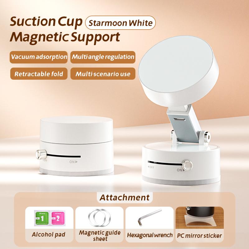 360° rotation, vacuum adsorption mobile phone holder magnetic suction cup, full-function adsorption home adjustable, vacuum suction, super stable suction cup holder, suitable for iPhone, Samsung, Xiaomi, OPPO car holder, magnetic suction Stand Mount