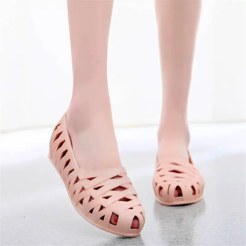 Giày nhựa nữ đi mưa đi biển lội nước chất liệu siêu nhẹ êm chân Shoes 6