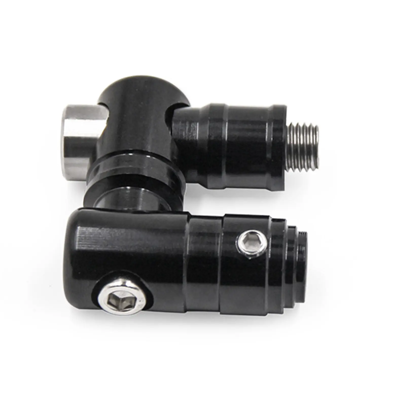 New Motorcycle Modification Accessories Rearview Mirror Mirror Code Screw 360 Degree Rotation Fixing Screw Mirror Seat A Pair Of Stainless Steel Screw Leg Kit