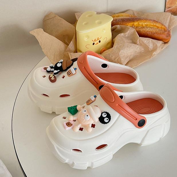 Dép cross nữ đế cao 7cm, Dép quai hậu nữ MŨ RƠM  hottrend girl phố sang chảnh kiểu Hàn Quốc có quai hậu điều chỉnh CROSS TREND