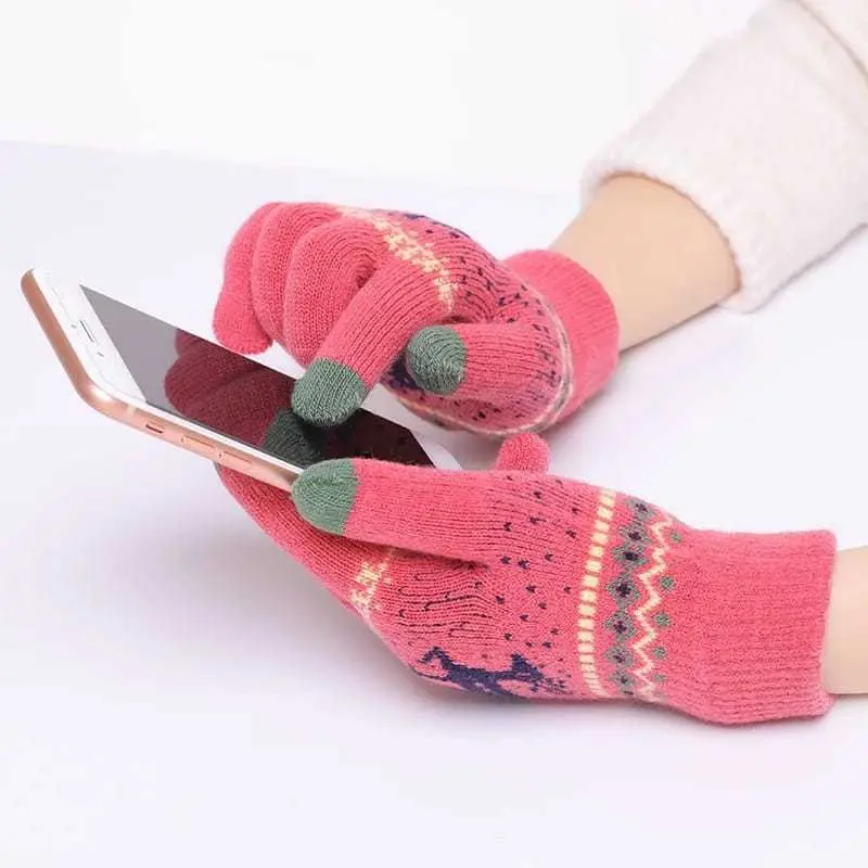 Sarung Tangan Wanita Touch Screen Sarung Tangan Fashion Bahan Halus dan Lembut