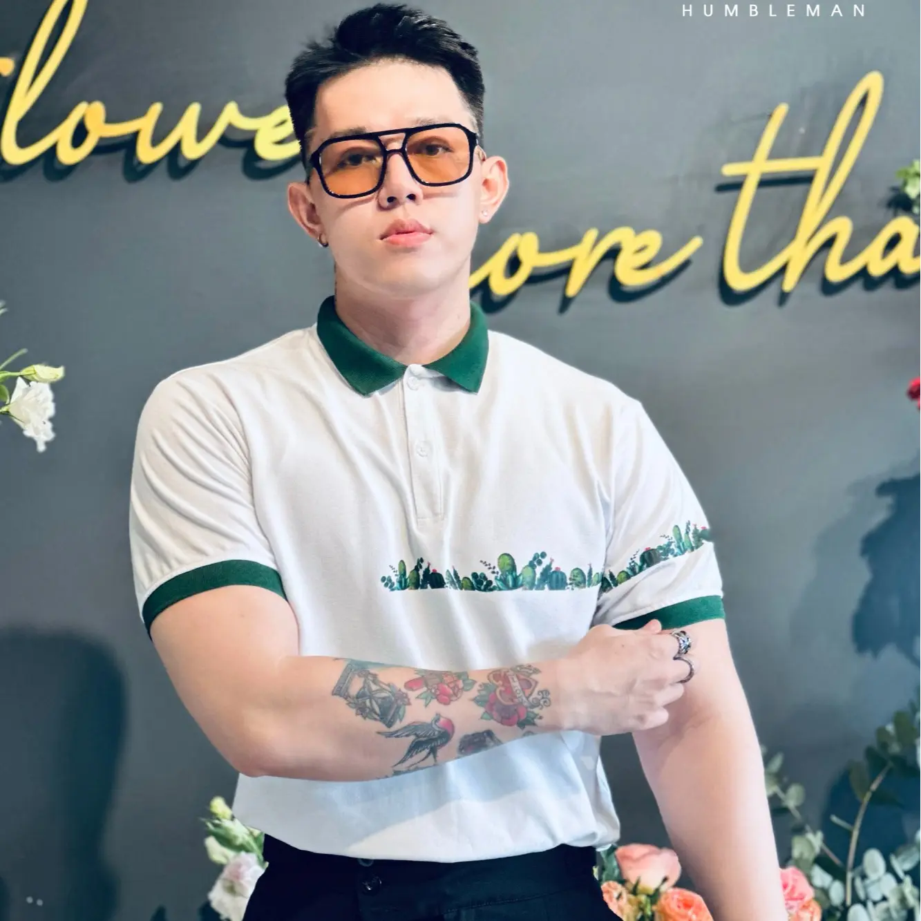 Áo POLO Xương Rồng - Cactus - Áo Phối Lịch Lãm, Chỉnh Chu - Cotton Cao Cấp Nam Menswear