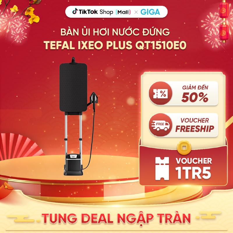 Bàn Ủi Hơi Nước Đứng Tefal IXEO Plus QT1510E0 Bàn Ủi Quần Áo ,Là Quần Áo