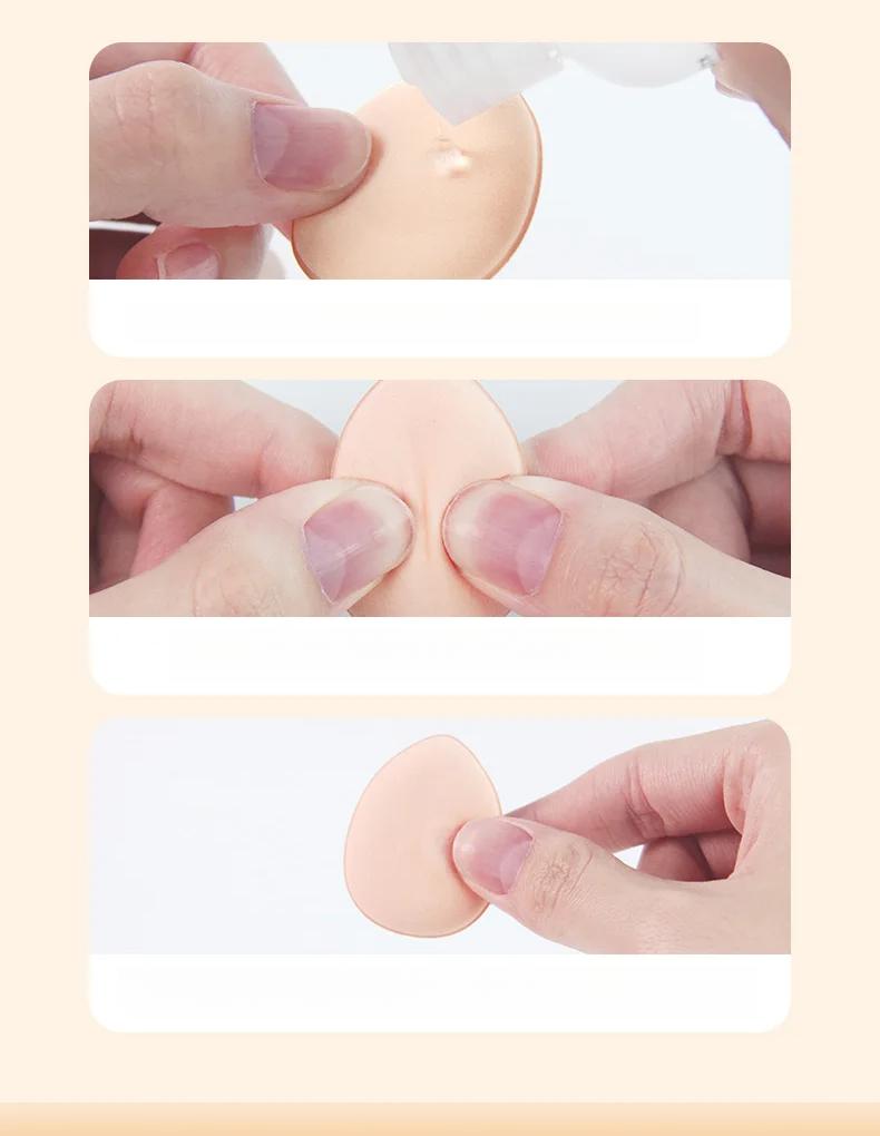 Product Introduction of mini Mini Fingertip Powder Puff Small steamed bun finger Air cushion Foundation liquid cake makeup for face small makeup egg 20