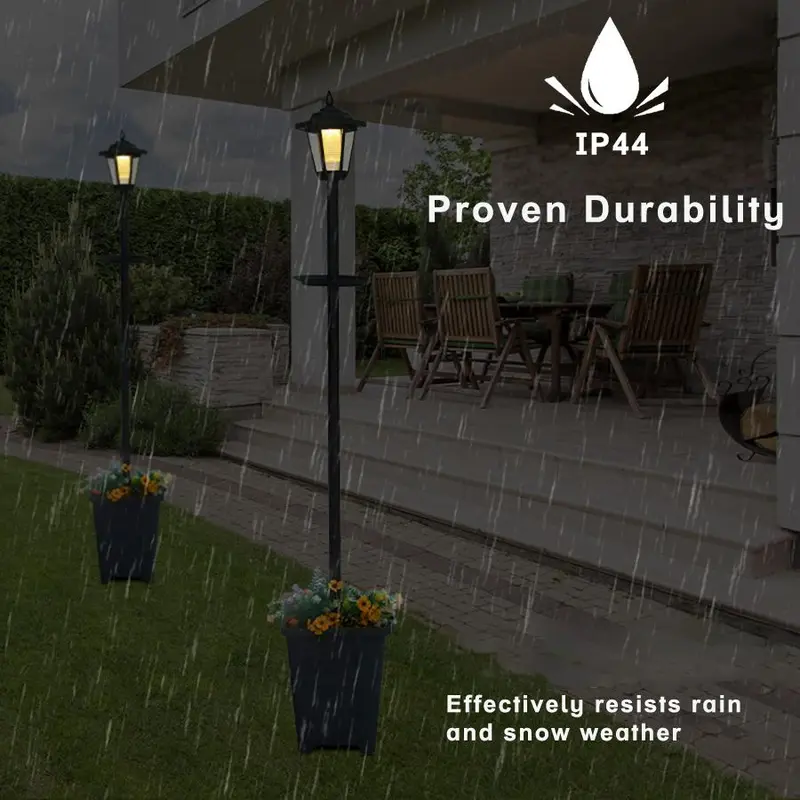 Solar Powered Outdoor Light, Waterproof Decorative Light, Garden Villa Lawn Light, Outdoor Super Bright Flowerpot Street Light 3
