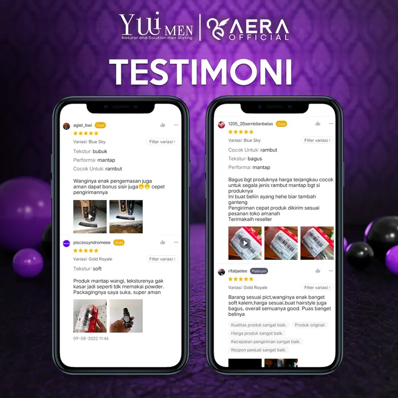 Yuimen Hair Powder Bedak Styling Rambut Premium Kontrol Minyak Rambut Bervolume + Gratis Sisir 6