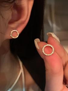 Aros de estilo minimalista, Joyería de moda para mujeres y niñas, Joyería versátil y exquisita para regalo de cumpleaños