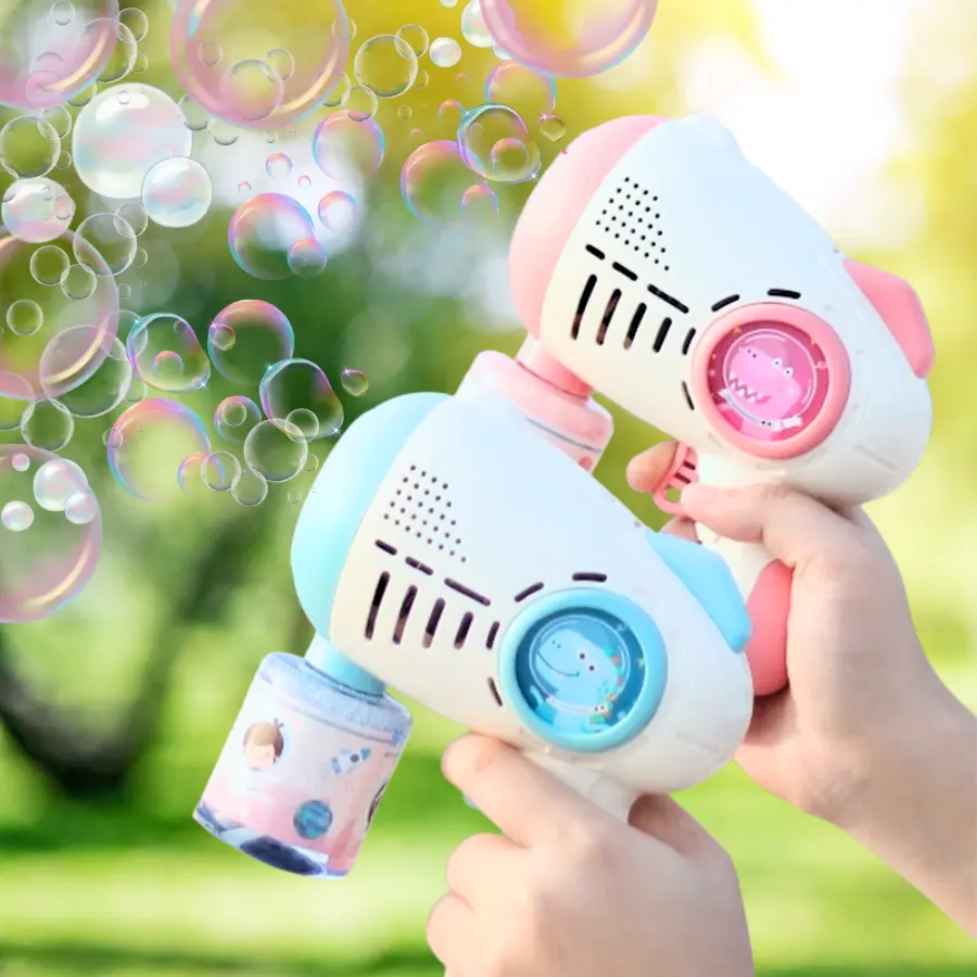 Máy bắn bong bóng tự động chạy pin hình Kuromi Ironman không rỉ nước, Đồ chơi cho bé
