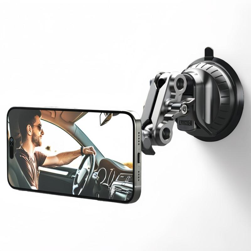 Product Introduction of Universal Car Magnetic Phone Holder, 360° Adjustable Strong Grip Car Phone Holder, Easy Installation, Safe Secure Mount for Mobile Devices 0