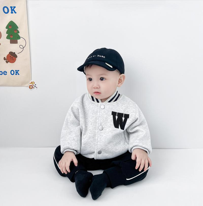 Product Introduction of Infant Toddler Jacket Ins Spring Autumn New Boys and Girls Short Baseball Jacket Baby Embroidered Letter Jacket Trendy 28