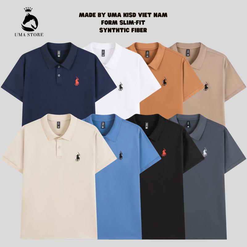 Combo 2 Áo Polo Nam Cổ Bẻ Thêu Hình Ngựa UMA Sang Trọng Cao Cấp Nhất Của Nhà UMA STORE - ( POLOUMAOR ) Menswear Top Áo Thun Có Cổ Đen Shirt hot new 2025 Sang trọng - Lịch sự - Đơn Giản ( Áo Thun Polo ) cưỡi