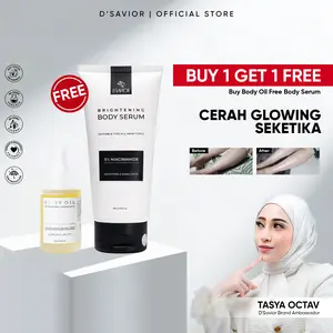 D'SAVIOR paket Dark Spot Solution | Brightening Body serum + Body Oil