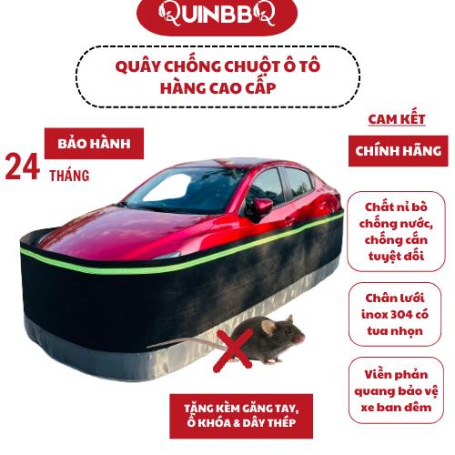 Quây chống chuột ô tô lưới chống chuột ô tô hàng cao cấp loại 1 tặng kèm dây cáp và ổ khóa QUIN STORE