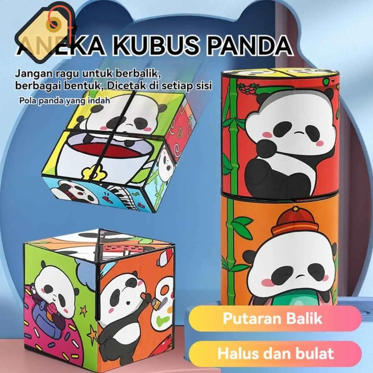 Kubus Ajaib 3D Rubik Magic Cube Permainan Logika Edukatif untuk Meningkatkan Kecerdasan Otak Anak Usia 5-12 Tahun.brae