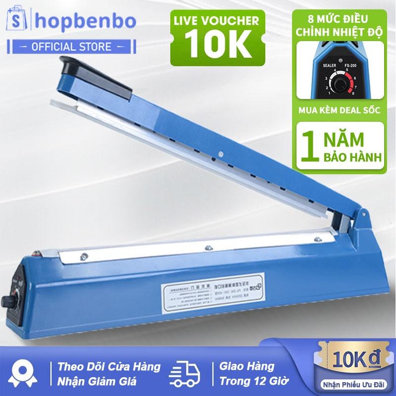 Máy hàn miệng túi nilon túi zip dập tayđể bảo quản thực phẩm, bọc sản phẩm bán hàng, cắt màng co -Hạn bảo hành 12 tháng