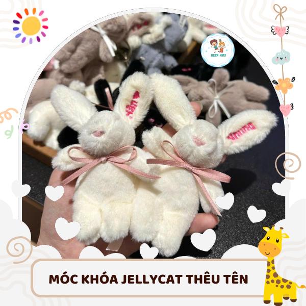FREE THÊU TÊN Móc khóa Jellycat thêu tên móc khóa gấu bông dễ thương thêu tối đa 5 ký tự