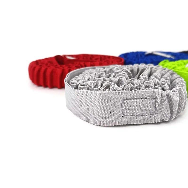 Product Introduction of 1PC Elastic Kayak Paddle Leash Fishing Rod Leash Stretchable Coiled Lanyard Leash Safety Rope Carabiner Rowing Boats Accessories 12