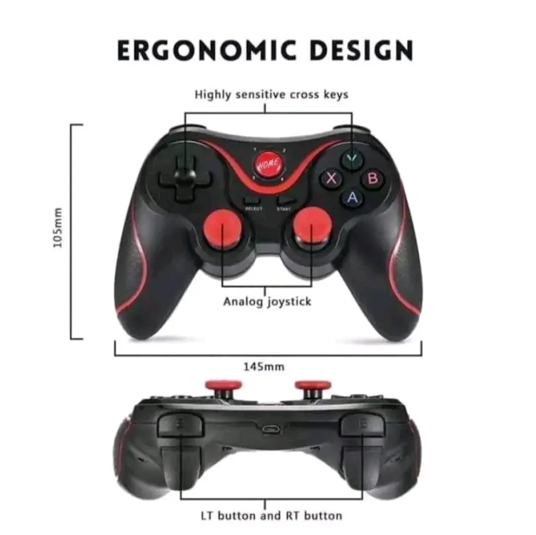 Gamepad-X3 Wireless Plus Holder Bluetooth Controller Joystick dengan Holder HP - Aksesoris