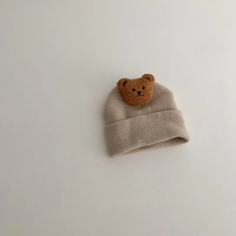Brownieground 0-1 Tahun | Kupluk Rajut Bayi Anak Laki Laki Dan Perempuan Lucu Impor Premium Ala Korea Motif Bear 3