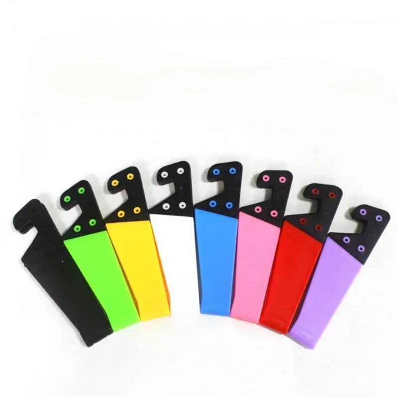 V Shape Cellphone Holder Desktop Mobile Stand Support Holder Mini Portable Foldable Cellphone Display Organizer Holder