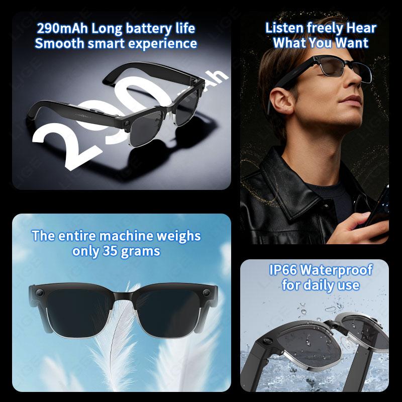 AI Photography Video Smart Glasses Intelligent Interactive Translation Smart Sunglasses with 800W Camera for Google Glasses Men - Image 4