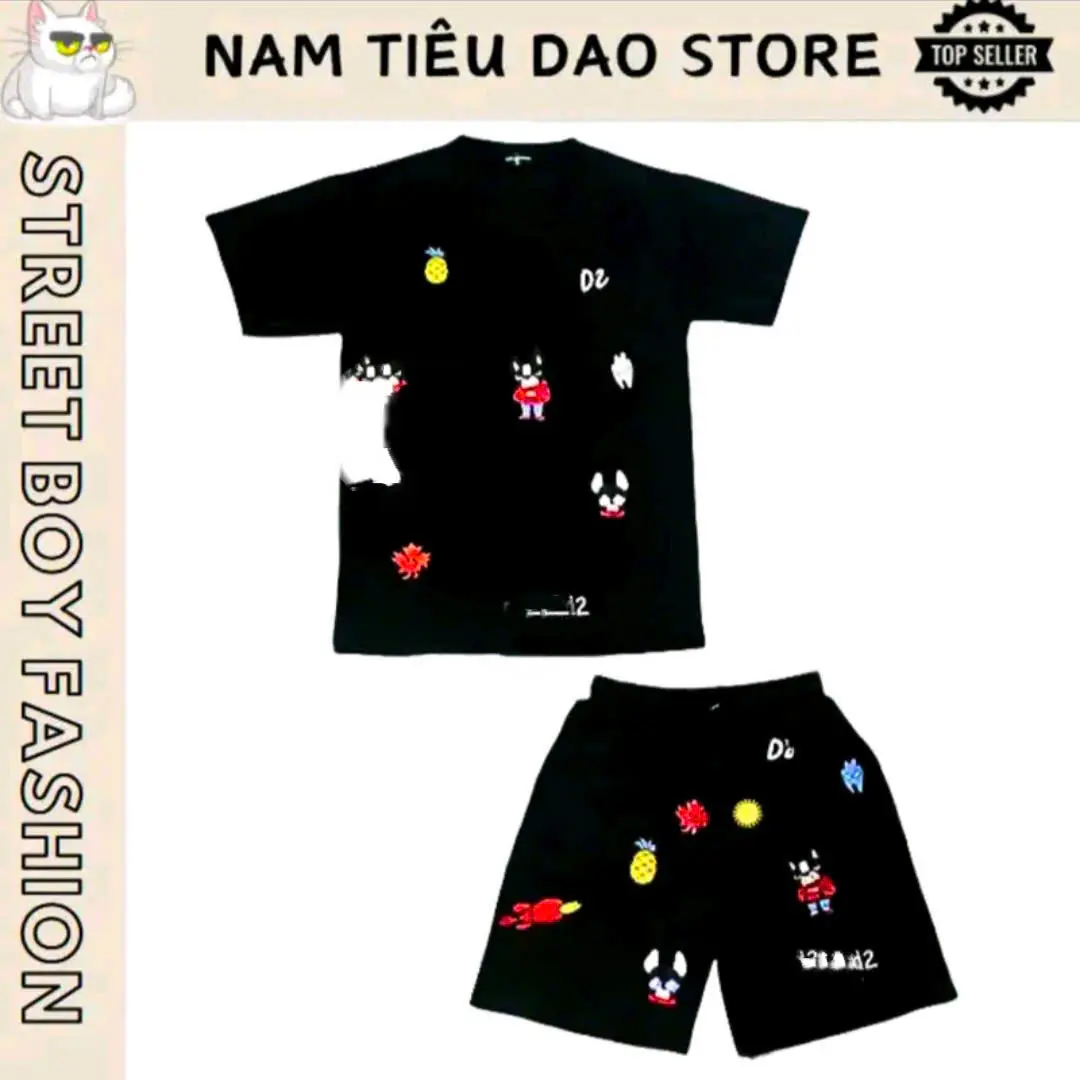 Đồ bộ nam nữ  cổ tròn chất vải cao cấp Vải Cotton không nhăn không xù