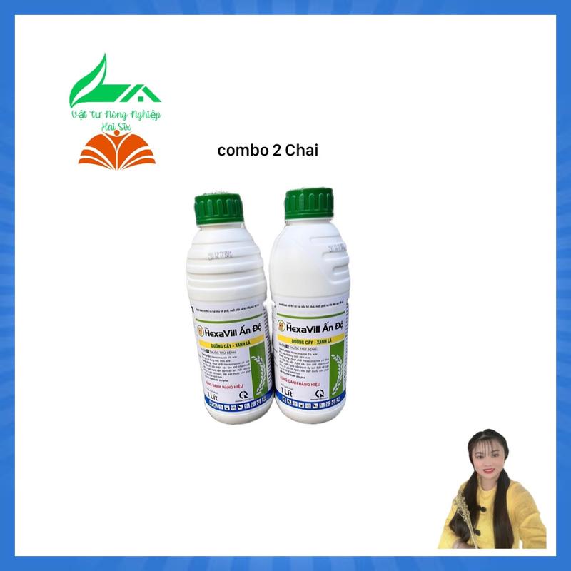 COMBO 2 CHAI Phân bón HexaVill Ấn Độ 5SC nước màu trắng sữa Chai 1 Lít giúp dưỡng cây xanh lá sử dụng cho cây ăn trái Lúa rau màu cây kiểng dùng cho 200lít nước