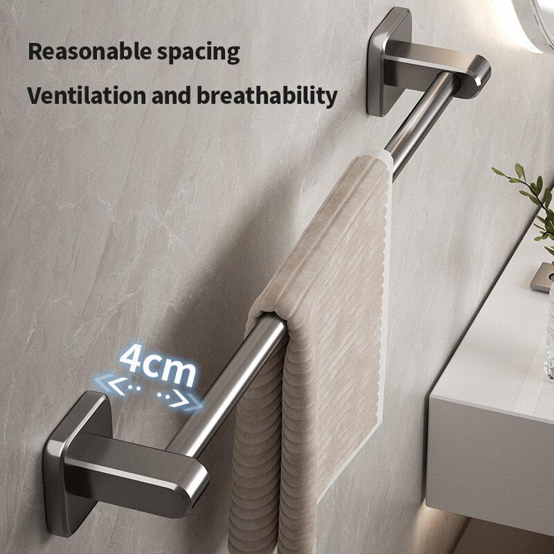 Towel Rack Non Perforated Wall Mounted Storage Rack Organiser 1