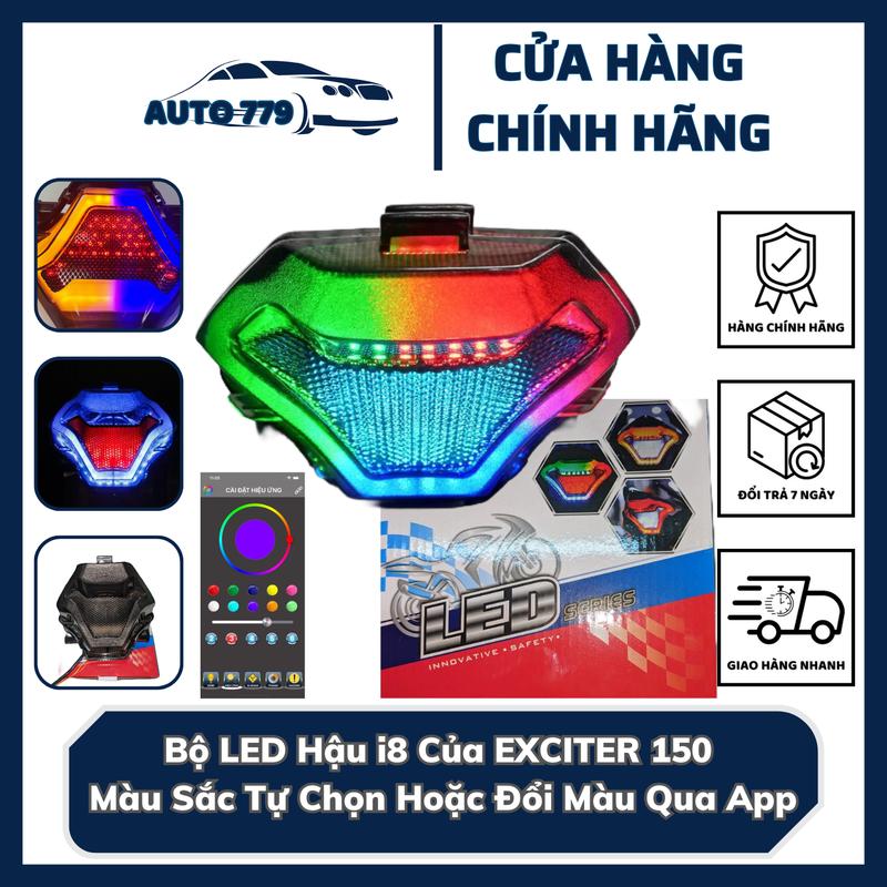 Bộ LED Hậu i8 Của EXCITER 150  Màu Sắc Tự Chọn Hoặc Đổi Màu Qua App Giắc Cắm Trả Theo Xe Bảo Hành 6 Tháng demi a8  ex150