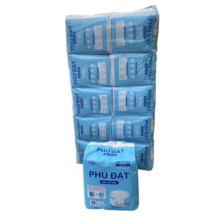 Miễn ship Combo bỉm dán người già Phú Đạt 30m ,50m,100m size từ 40-80kg mặc vừa . tã người lớn