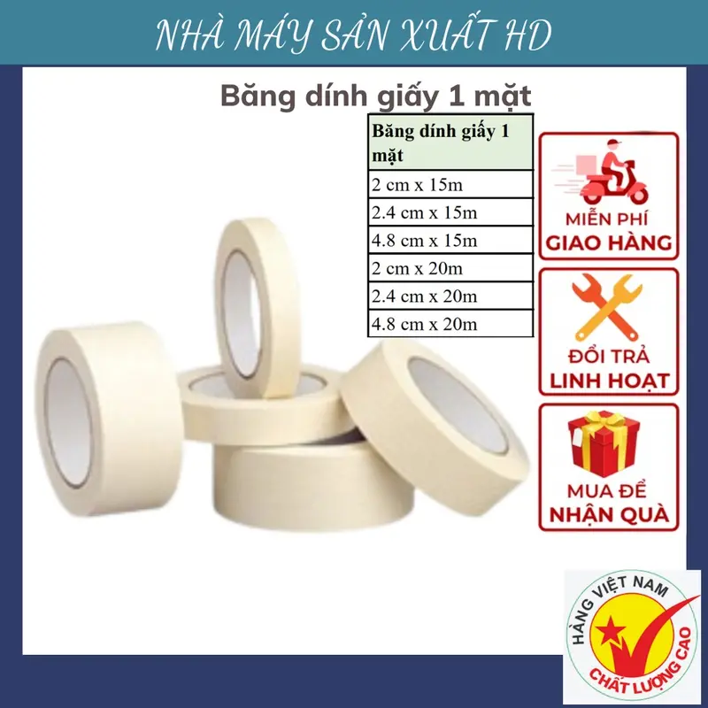 Băng keo giấy siêu dính 0