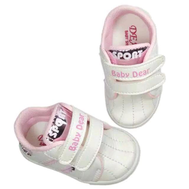 C17 sepatu anak sneakers perempuan formal kekinian size 22-25 lucu 0