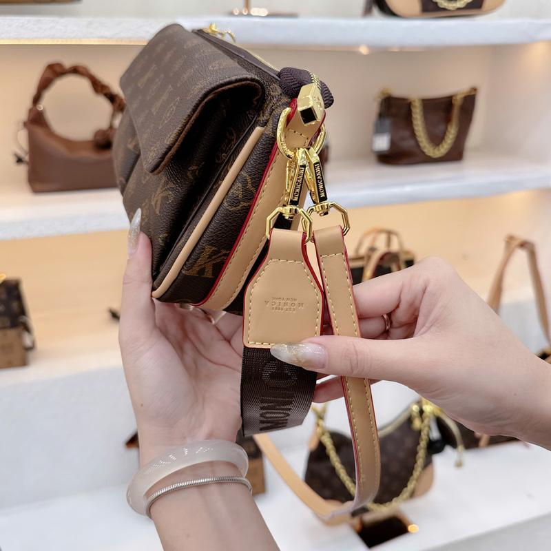 Túi Xách Nữ, 2 Túi Nhỏ, Chất Liệu Da, Dành Cho Nữ, Size 25 %1102&99045N_T #C70 Bag Đeo Vai 5