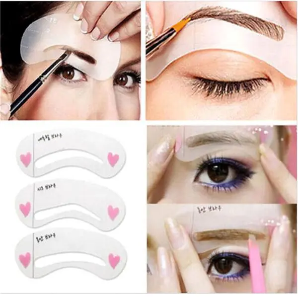 Eyebrow Stencils Drawing  Eyebrow Template DIY  3 styles of eyebrow new