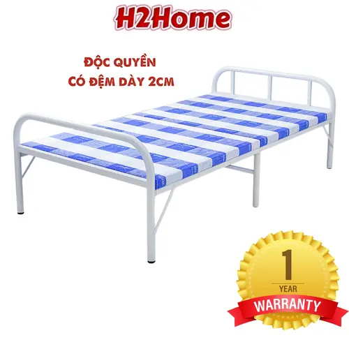Giường gập đôi gấp gọn có đệm giá rẻ H2home