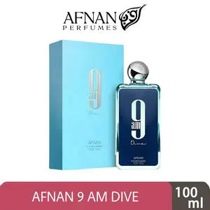 AFNAN 9 AM Dive EDP 100ML/AFNAN 9 PM EDP/Afnan 9 AM/Afnan 9 AM Dive/9PM Afnan Original/Afnan Official Shop/Parfum Tahan Lama Untuk Pria Dan Wanita/100% Asli Parfum Unisex/Parfum Pria/Parfum Pria Wangi Tahan Lama/Parfum Cowok/Parfum Pria Tahan Lama 24 Jam