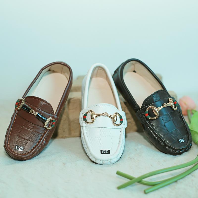 [ML - Giày Lười ]Giày Lười Bằng Da Mềm Thời Trang Dành Cho Bé Trai  1- 9 Tuổi: Fom rộng
