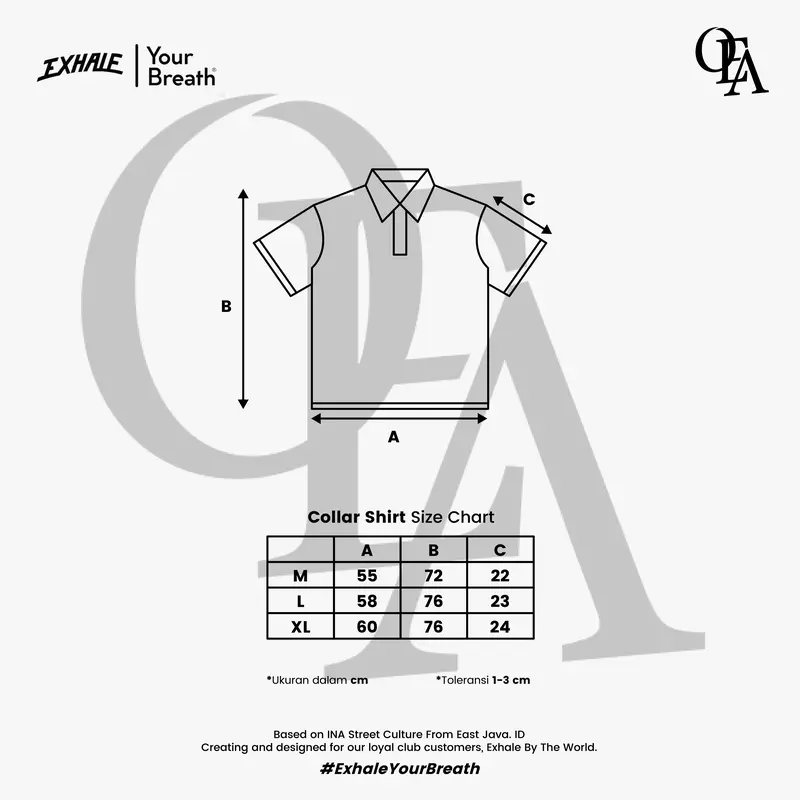 Exhale Apparel Polo Oversize Sleek White Pria Combed Distro Panjang Kaos 2