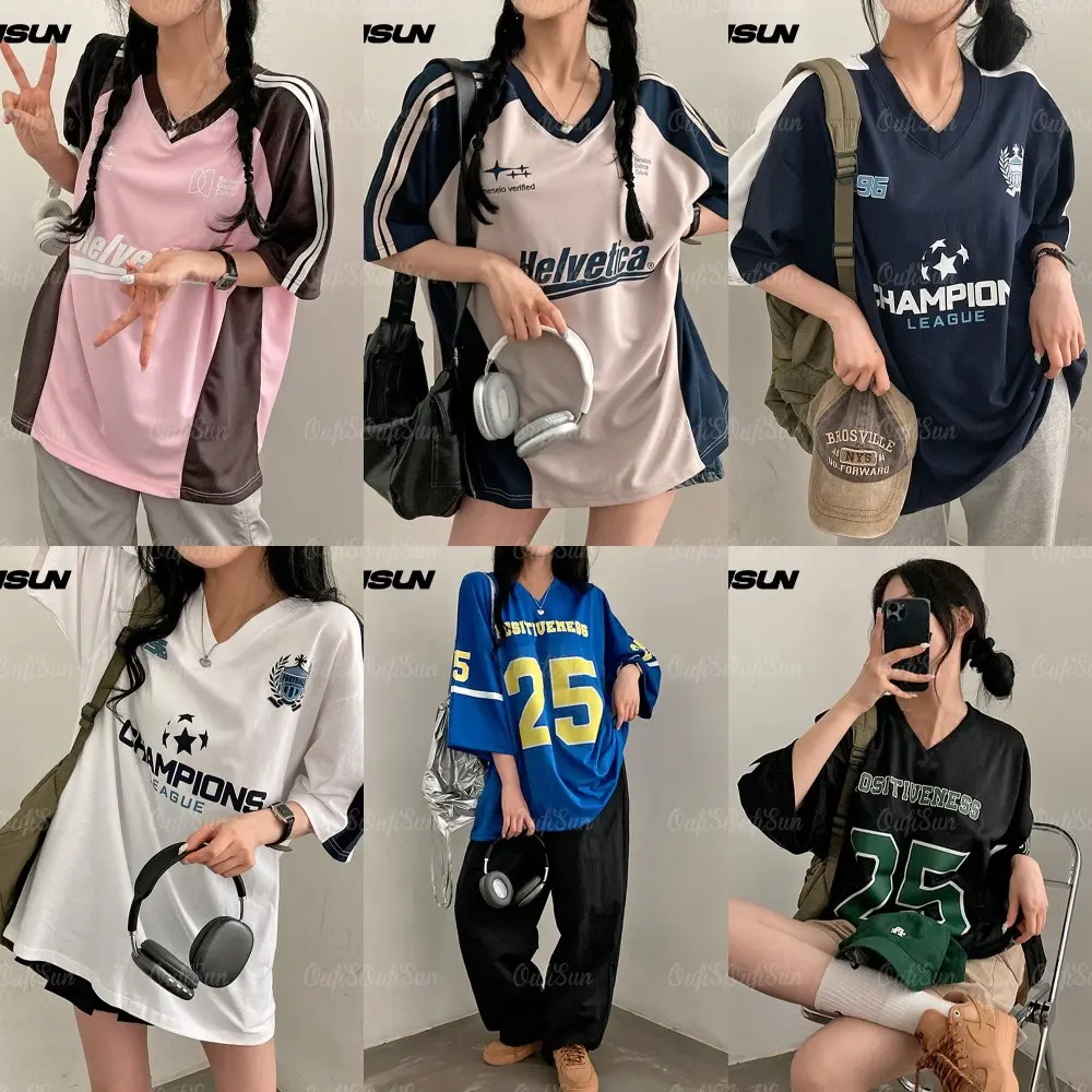 2567 women's short sleeve T-shirts numbers and letters printed 3D printed fashion clothing casual tops