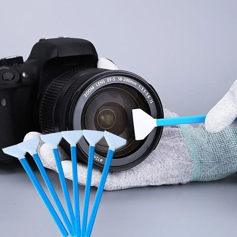 5Pcs Camera Sensor Cleaning Swab Digital Camera Sensor Lens Dust-Free Cleaning Brush 16mm Width Swab Pembersih Wet+Dry 5