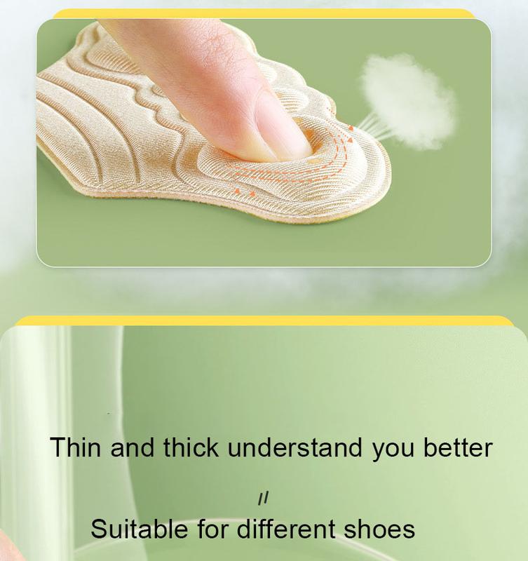 Product Introduction of High Heels Shoe Heel Stickers Heel Protector Inserts Anti Pain Plantar Fasciitis Relief Anti-Slip Adjust Size Anti-wear Heel Pad 11