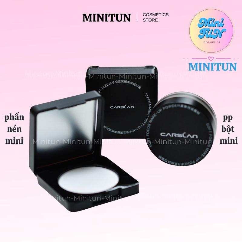 Phấn Phủ Bột, Phấn Phủ Nén Carslan Mini Kiềm Dầu Nâng Tone MiniTun