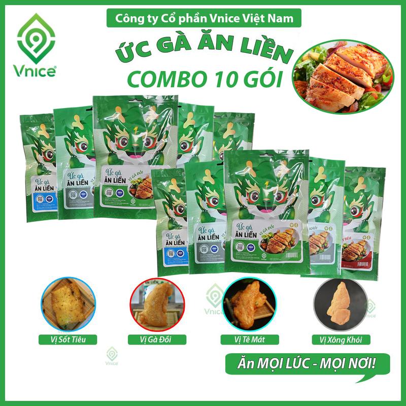 [HOT] COMBO 10 ỨC GÀ ĂN LIỀN KAWAI - Bữa Ăn Nhanh Gọn, Đầy Dinh Dưỡng, Xé Túi Ăn Ngay - Gói nhỏ 80G Cay Food 1