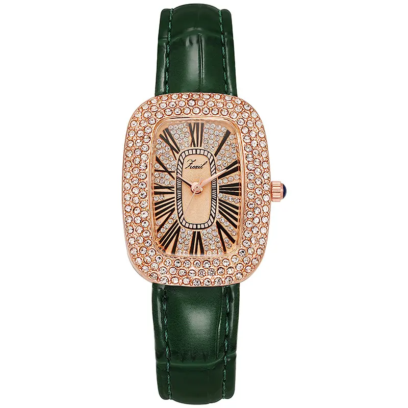 Women's Diamond Quartz Watch, Fashion Accessory