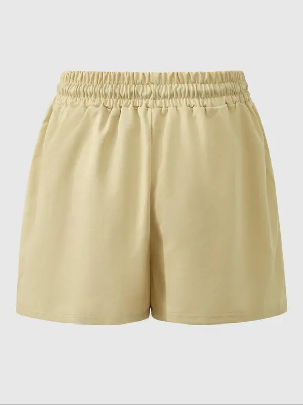 Women's Solid Color Drawstring Waist Shorts, Casual Comfy Breathable Shorts for Summer, Ladies Bottoms for Beach Vacation 5