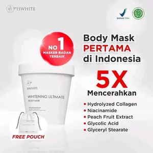 ISWHITE Whitening Ultimate Body Mask 200g/Masker Tubuh/Iswhite