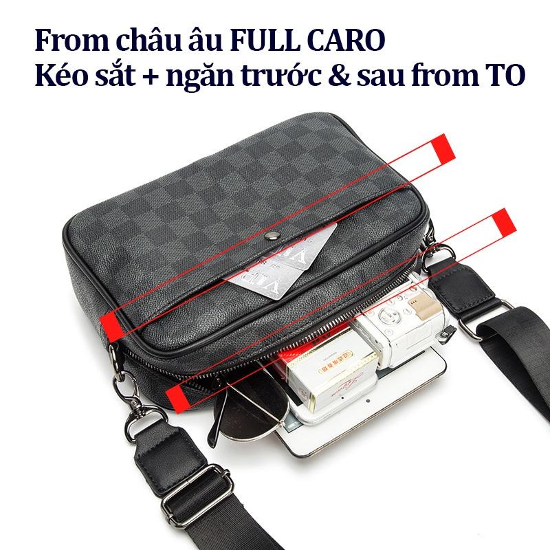 Product Introduction of Túi đeo chéo Học sinh caro cao cấp da loại 1 đẹp dẻo mịn F53 [Hình thật] Bag 15