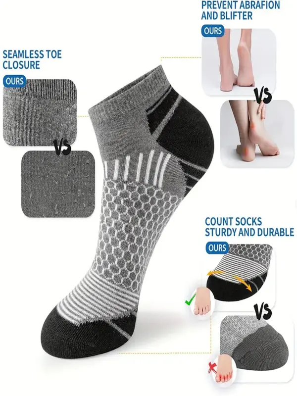 Men's Low Cut Socks, Casual Men's Socks for Daily Wear, Soft Comfy Breathable Socks for All Seasons 8