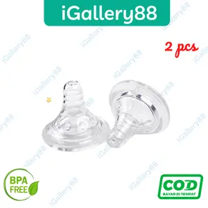 COCONI Wide Neck Baby Bottle Nipple Teat Replacement 2pcs | Dot pengganti Botol Susu Wide-Neck Coconi 2pcs Bayi
